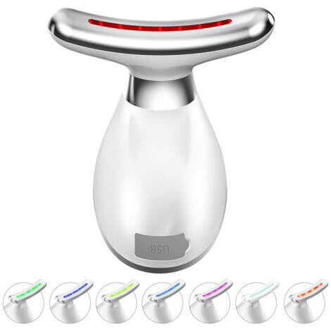 Masajeador facial, 7 colores, 3 modos, alta frecuencia, masajeador eléctrico para el cuidado y la reafirmación de la piel.