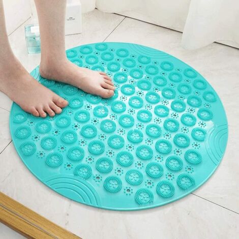 Esterilla de masaje para baño con ventosas hidrofóbicas, alfombrilla antideslizante con ventosas y pantalones danceana (55 x 55 cm, vertical) (1/3)
