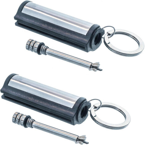 Encendedores de llavero y encendedores de emergencia, ideales para la supervivencia en la naturaleza, acampadas y senderismo. 2 unidades.