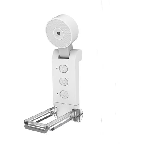 Linterna de lectura recargable por USB con clip, función de temporizador, ideal para amantes de la lectura y para viajar (blanca).