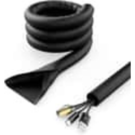 Paquete de cables negros autocerrables de 2 metros, gestión de cables, conducto para cables, conducto para cables de nailon de alta resistencia, 25 mm.