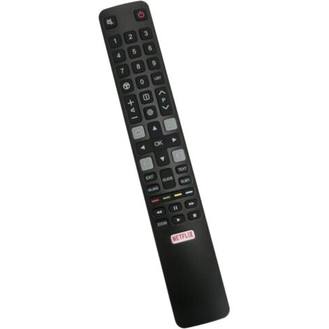El mando a distancia ARC802N YUI1 es compatible con modelos TCL como 49C2US, 55C2US, 65C2US, 75C2US, 43P20US, C9I2E y 50E17US.