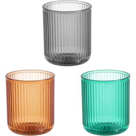 Vaso de plástico para enjuague bucal (juego de 3), vaso individual, accesorios de baño, suministros para enjuague bucal