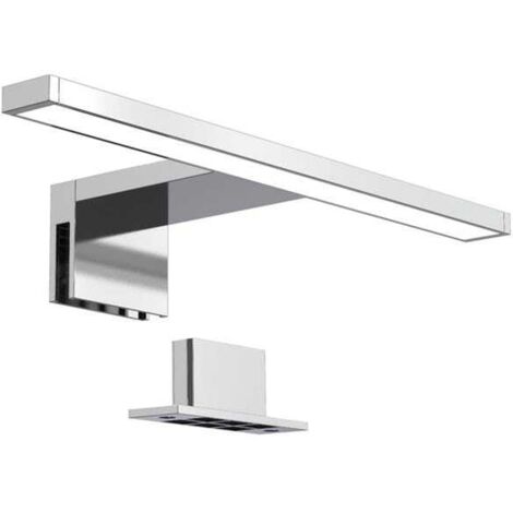 Luz LED para espejo retrovisor - IP44 - 300x103x36mm - Cromada - 4000K - 5W - 550lm - No regulable - Con montaje para espejo retrovisor