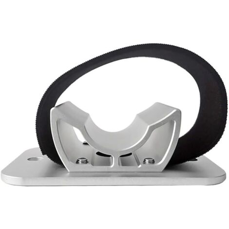 Soporte de rueda trasera para bicicleta de aleación de aluminio, portabicicletas para techo de coche, con correas de sujeción de nailon (plateado).