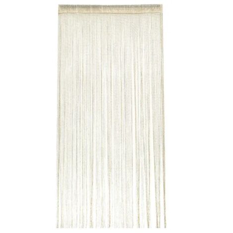 Cordón para cortina, cortina de hilos, cortina con borlas, cortina decorativa, beige