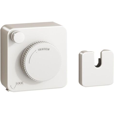 Tendedero retráctil, apto para ropa de interior y exterior, de montaje en pared (blanco).