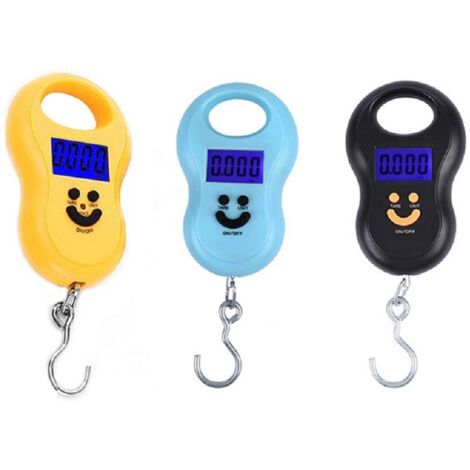 Balanza electrónica portátil de bolsillo de 50 kg/10 g, con pantalla LCD, retroiluminación y función de pesaje (paquete de 3).