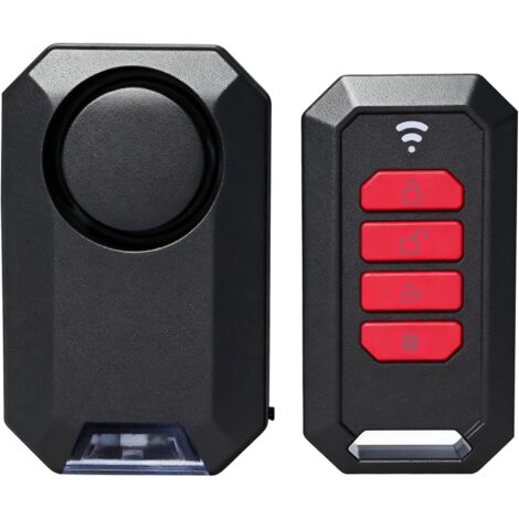Alarma antirrobo inalámbrica para bicicletas, motocicletas, coches y patinetes, resistente al agua (IPX5), 135 dB, ultra potente. Compatible con mando a distancia.