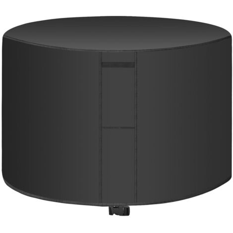 Mantel de jardín negro - 142 x 68 cm, funda impermeable para muebles de jardín, protección para mesas y sillas de exterior.