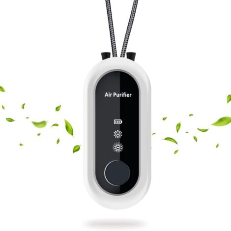 Purificador de aire personal - Purificador de aire de viaje, inteligente y portátil, se puede llevar a cualquier parte: de viaje, a la oficina y, blanco.