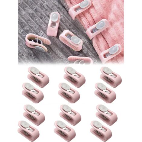 Clips para edredón, clips para sábanas, clips para sábanas, 20 clips para funda de edredón, sujetadores para colcha, clips para colcha