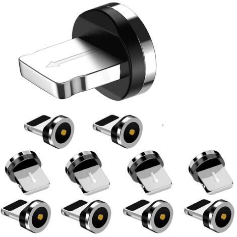 Conectores magnéticos para cables de carga de Apple, paquete de 10, cabezales de carga magnéticos de Apple