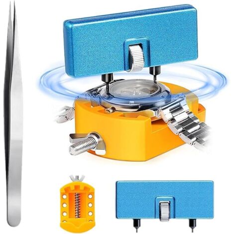 Kit de reparación portátil para desmontar los eslabones de la pulsera del reloj, cambiar las pilas y quitar la mayoría de los pasadores de la pulsera.
