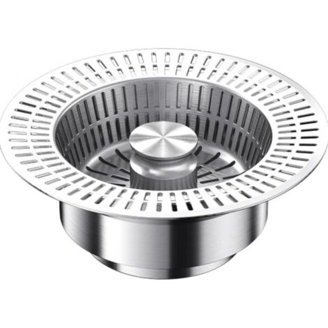 Colador de desagüe de acero inoxidable para fregadero de cocina, filtro de núcleo flexible, tapón universal a prueba de fugas para fregadero de verduras.