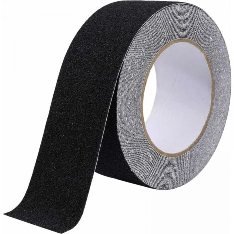 Cinta antideslizante negra de alta presión, 1 tira cinta antideslizante para escaleras, 5 cm x 10 m