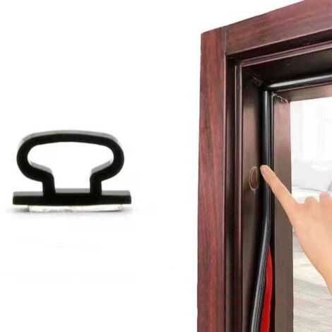 Cinta autoadhesiva para sellar puertas, resistente al viento y al sonido, para ventanas y puertas, 106 mm, negra, 6 m