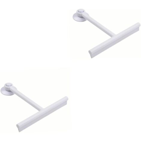 Las dos escobillas limpiaparabrisas exteriores blancas están diseñadas para limpiar un lado de la ventanilla del coche. (1/5)