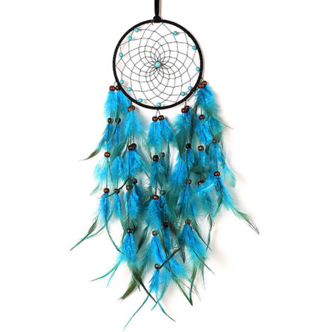 Atrapasueños de pared con plumas ahumadas, decoración tejida a mano para niñas, para el hogar y la oficina.