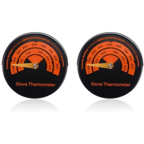 Termómetro magnético universal - Para cocina, horno, chimenea y barbacoa - Control preciso de la temperatura, 2 unidades.