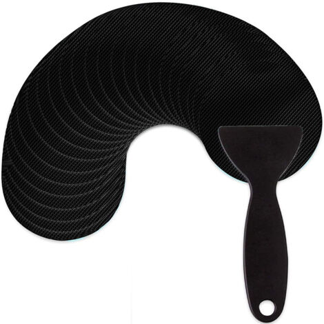 Pegatinas antideslizantes para alfombrilla de ducha de baño (negras)