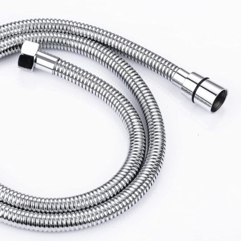 ONECE 2M Flexible de Douche en Acier Inoxydable Anti Torsion , Tuyau de Douche Raccord Standard G 1/2 Universel pour Salle de Bains Adaptable à Toutes les Douchettes