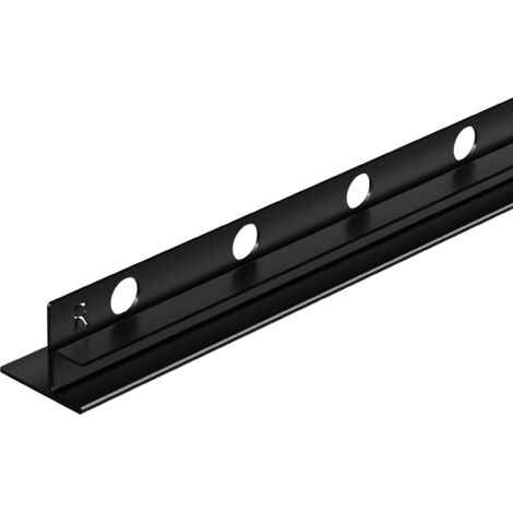 Balneo Profilé latéral incliné droit pour douche à l'italienne 170cm, acier inoxydable, finition noir, Pente de 1,5% (1/5)