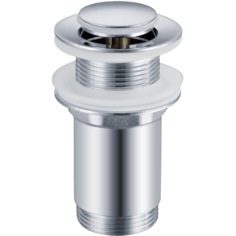 Balneo Bonde clic-clac sans trop-plein, pour lavabo, finition chrome, laiton (1/5)