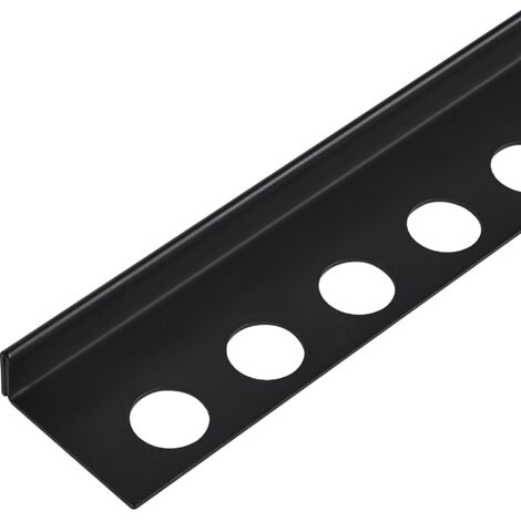 Balneo Profil latéral gauche incliné pour douche, au sol 120cm, acier inoxydable, finition noir, Pente de 1,5%