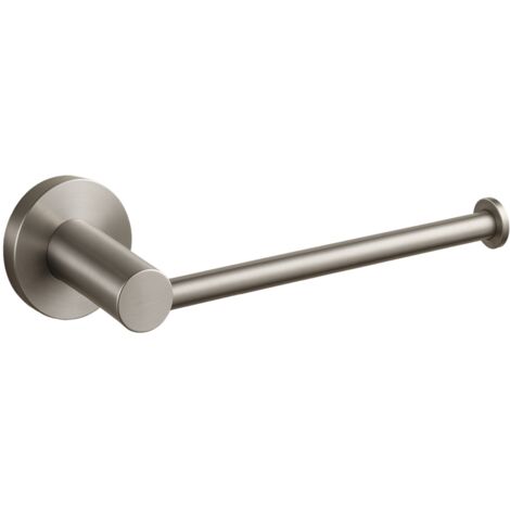 BALNEO - porte-papier toilette en acier inox argenté INOX - dérouleur QUBE inoxydable - support papier WC en métal (1/3)