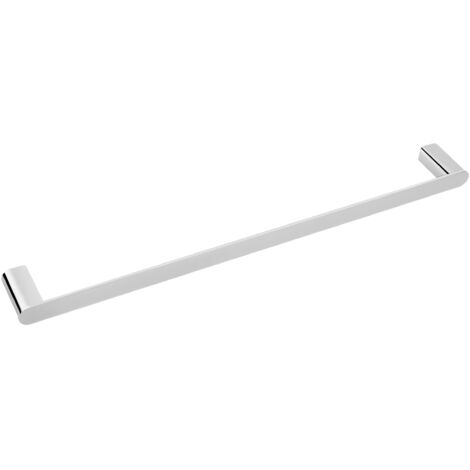 BALNEO - barre porte-serviettes en acier inox argenté chromé - porte-serviettes 60 cm QARX inoxydable - barre de salle de bain