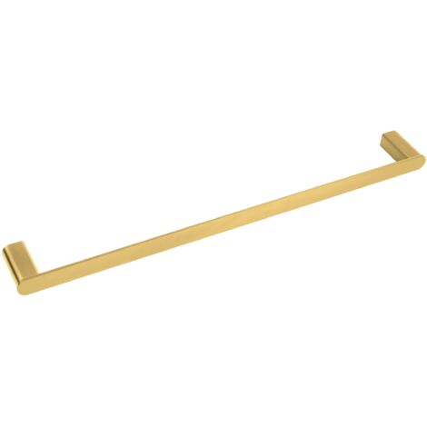 BALNEO - barre porte-serviettes en acier inox doré - porte-serviettes 60 cm QARX inoxydable - barre de salle de bain (1/3)