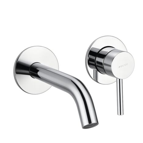 BALNEO Robinet Mitigeur mural pour lavabo argent Acier inoxydable  Mitigeur encastré pour lavabo CASCADE (1/5)