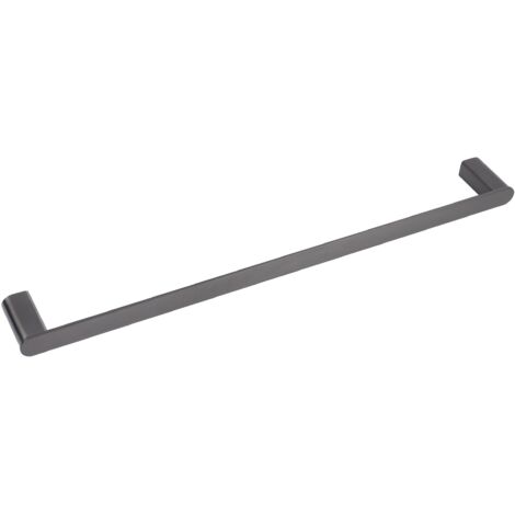 BALNEO - barre porte-serviettes en acier inox anthracite Gun Metal - porte-serviettes 60 cm QARX inoxydable - barre de salle de bain (1/3)