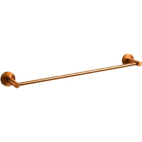 BALNEO - barre porte-serviettes en acier inox cuivré - porte-serviettes 60 cm QUBE inoxydable - barre de salle de bain (1/2)