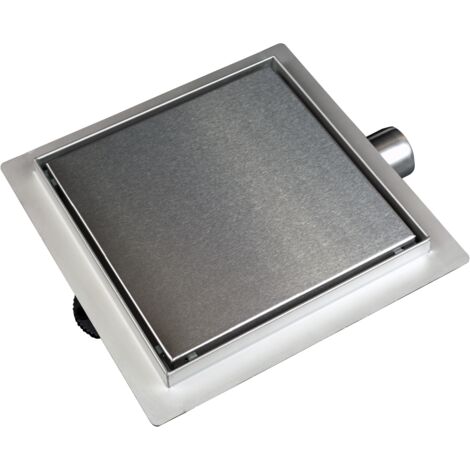 Balneo Caniveau de douche 2 en 1, en Acier Inox 15cm, finition chrome, avec Siphon, SQ-Drain (1/5)