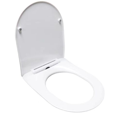 Abbatant WC frein de chute duroplast blanc kit de montage - Balneo Luna/Luxa (1/5)