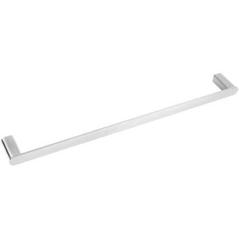 BALNEO - barre porte-serviettes en acier inox argenté INOX - porte-serviettes 60 cm QARX inoxydable - barre de salle de bain (1/3)