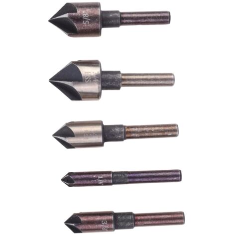 5 teiliges Set Schnell Senkbohrer für die Holzbearbeitung und (1/5)