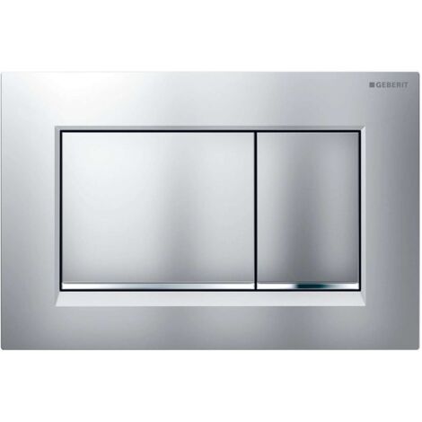 Geberit Sigma30 Plaque de déclenchement double touche, Chrome mat (115.883.JQ.1)