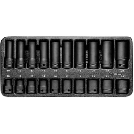 Insert douilles à chocs 1/2 NEO TOOLS 84-241 20 pièces (1/2)