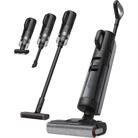 Dreame H12 Dual Nass- und Trockensauger Komplett staubsauger, 16 KPa, 4-in-1 kabelloser Mehrflächenstaubsauger, Selbstreinigung in einem Schritt mit Heißlufttrocknung