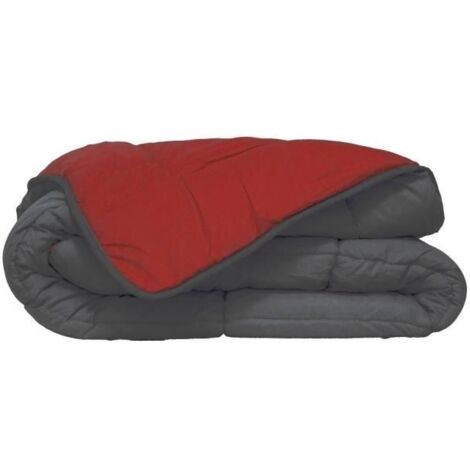 HUDSON DUVET L GERE MIKROFASER 200G/M 140X200CM GRAU & ROT POYET MOTTE