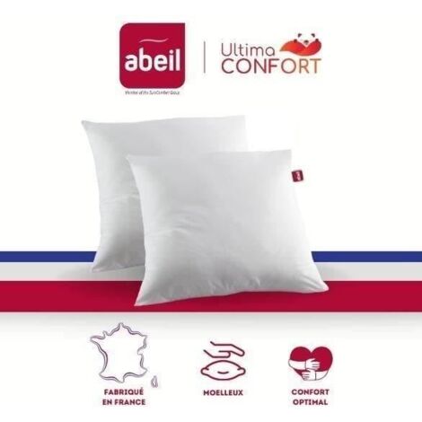 ABEIL Lot de 2 oreillers Ultima Confort - 60 x 60 cm (1/2)