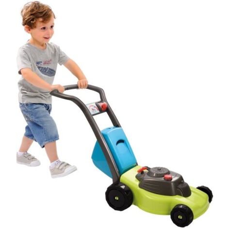 Ecoiffier Rasenmäher mit Grasfang, Rasen Mäher, Gartenspielzeug, Gartengerät, Spielzeug, Kinder, 7600004280