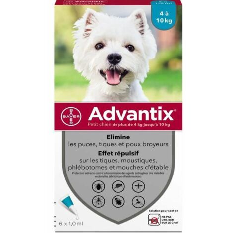 ADVANTIX KLEINER HUND 4/10 KG 6 PIPETTEN 9960