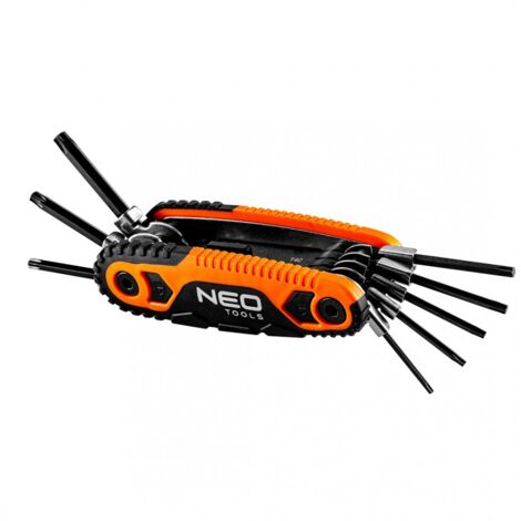NEO Torx-Schlüssel mit Griff - 8 Stück, T9-T40 - ideal für Präzisionsarbeiten (1/2)