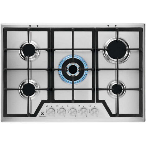 Gasherd 75cm 5 edelstahlbrenner - Electrolux - kgs7536sx