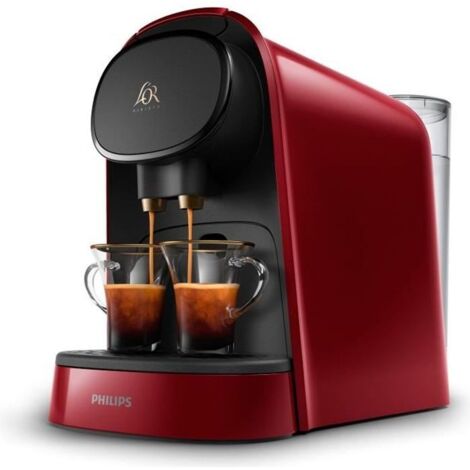 Kaffeemaschine dede Kapseln philips l'or barista lm8012/ kompatible Kapseln nespresso und l'or/ rubinrot