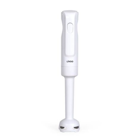 Mixeur plongeant - LIVOO - 300 W - 2 lames en acier inoxydable - 1 vitesse - 19 000 tours / min - Blanc (1/5)